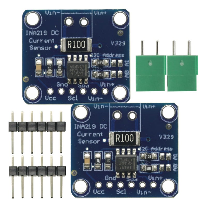 GODIYMODULES 2 Pcs INA219 Bi-Directional DC Current Power Supply Sensor Breakout Module DIY 3V-5V IIC I2C Power Monitoring Sensor Module - Image 5